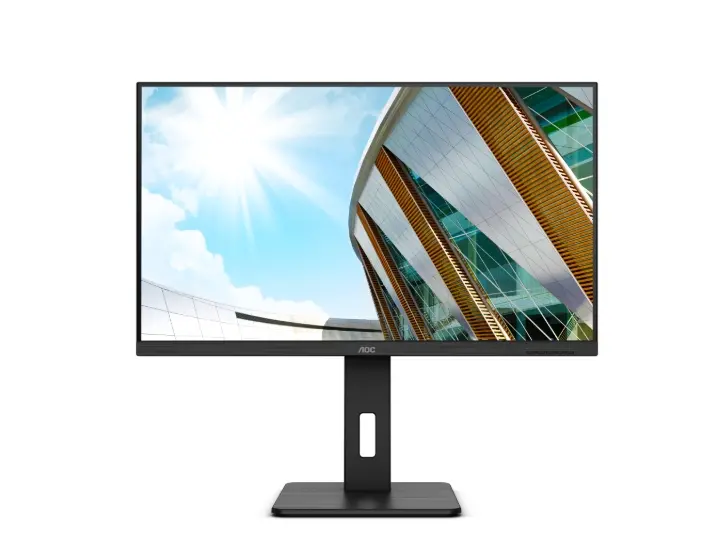 Монитор, AOC U32P2, 31.5" VA WLED, 3840x2160@60Hz, 4ms GtG, 350cd m/2, 3000:1, 50M:1 DCR, Adaptive Sync, FlickerFree, Low Blue Light, 3Wx2, Tilt, Height Adjust, Pivot, Swivel, 2xHDMI, DP, USB hub - image 1