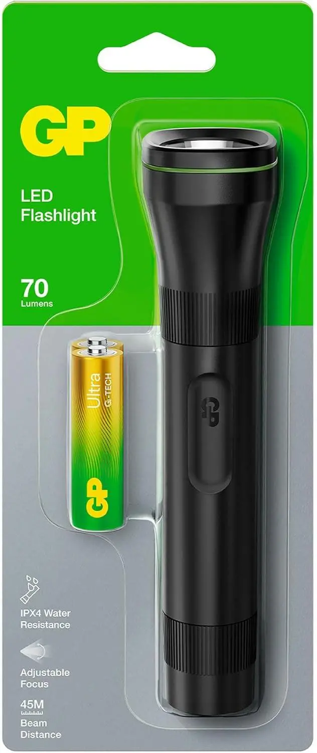 Фенер GP BATTERIES C107B LED 70 лумена 2*AA батерия - image 1