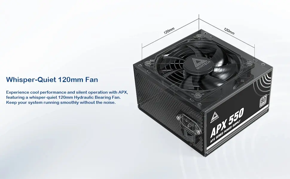 Montech захранване PSU 550W - APX - 80 Plus White - image 12