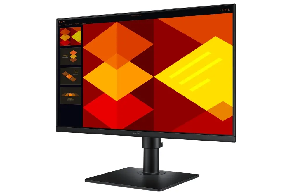 Монитор, Samsung LS24D406GA, 24" IPS LED, 1920x1080,  5ms, 100 Hz,250cd/m2,HDMI, DP, USB Hub, Black - image 2