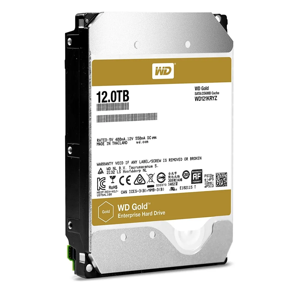 Твърд диск, Western Digital Gold 12TB, 3.5inch, 256MB Cache, 7200 class - image 1