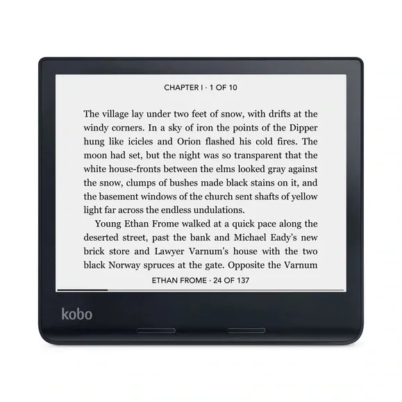 Четец за Е-книги, Kobo Sage e-Book Reader E Ink Flush Touchscreen 8 inch Black - image 2