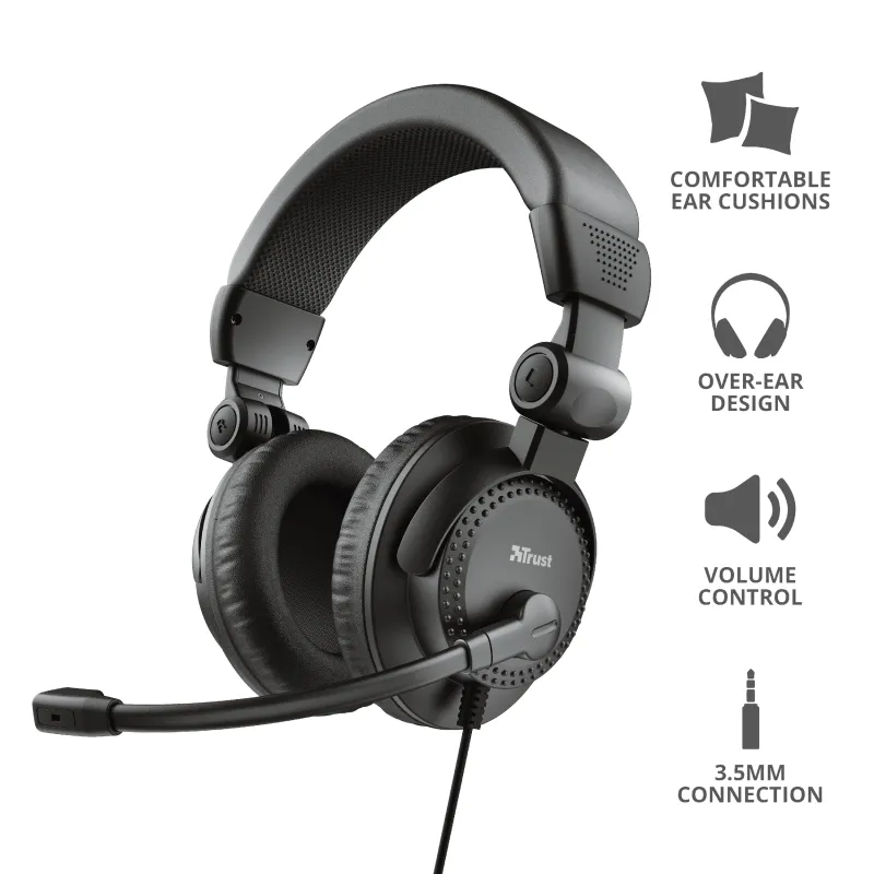 Слушалки, TRUST Como Headset for PC and laptop - image 5