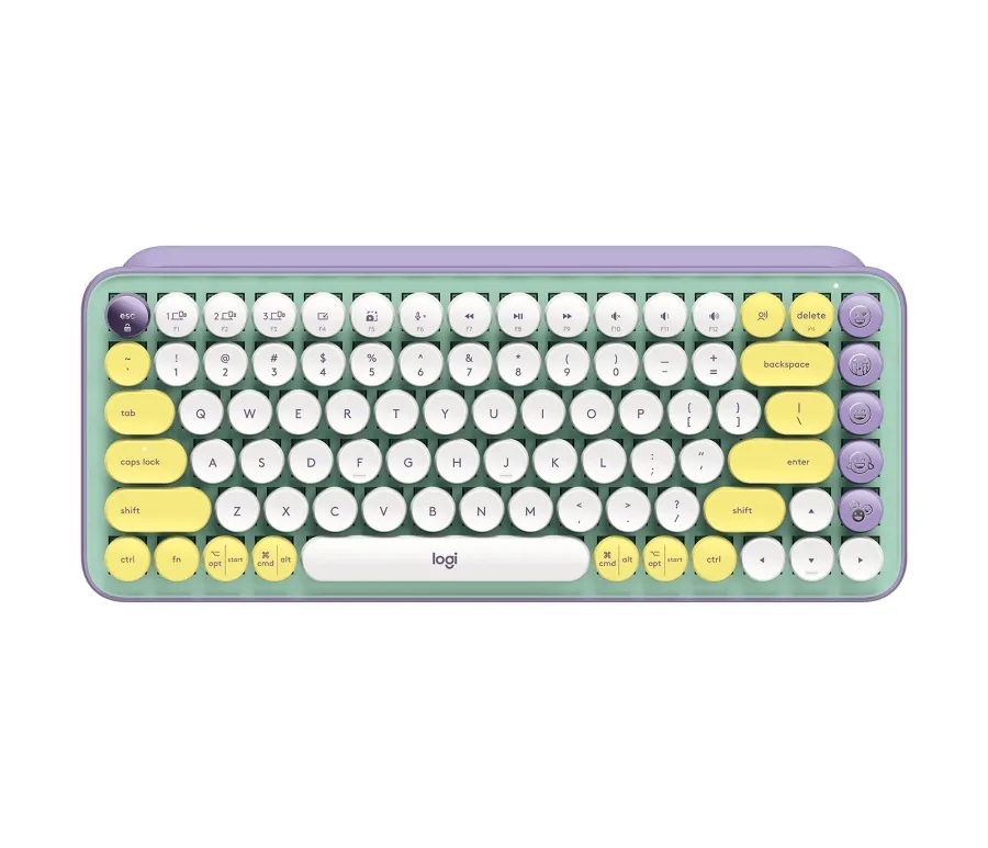 Клавиатура, Logitech POP Keys Wireless Mechanical Keyboard With Emoji Keys - DAYDREAM_MINT - US INT'L - INTNL